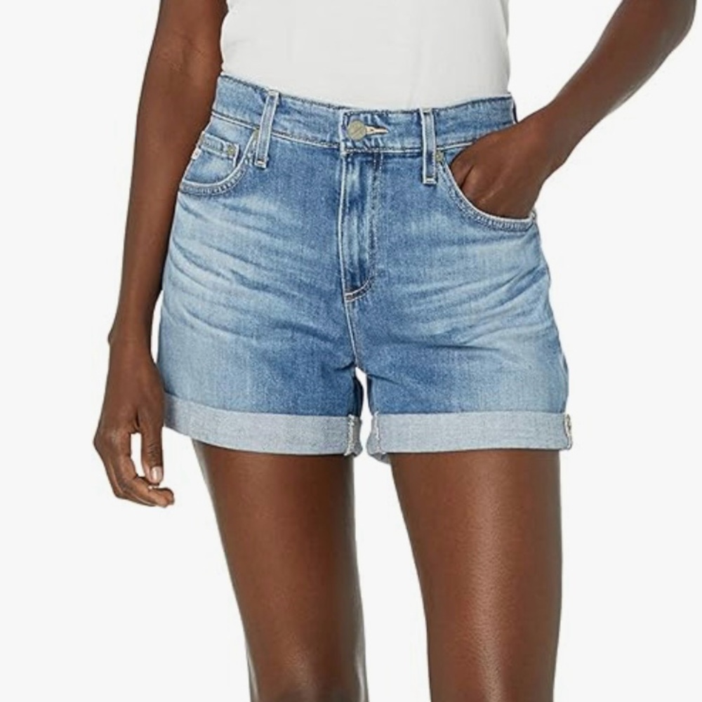 AG Hailey Rollup Denim Shorts Size 29